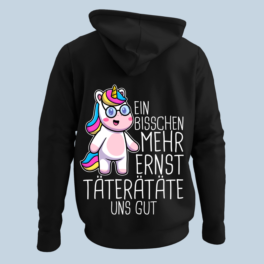 Ernst Einhorn - Hoodie Unisex Rückendruck