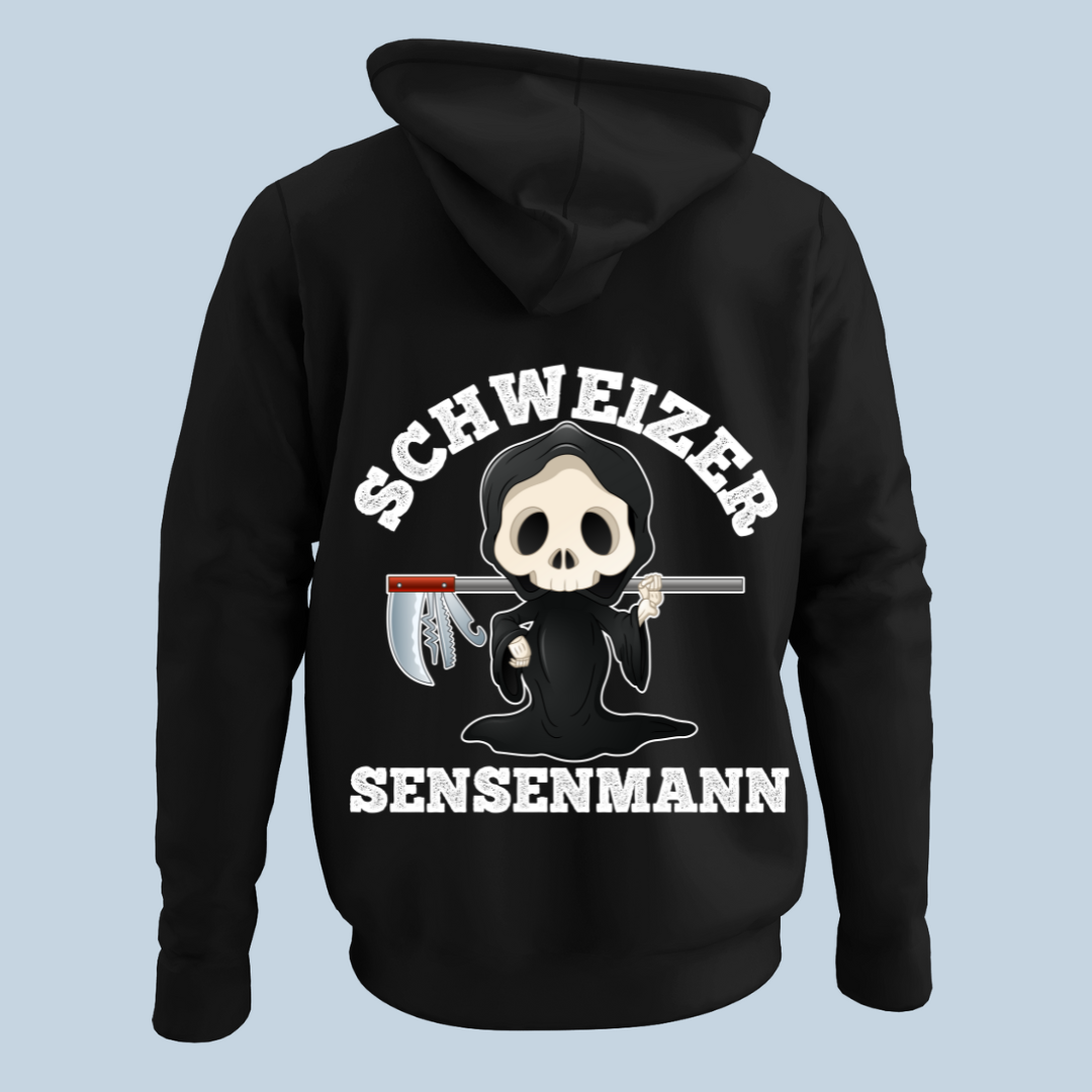 Schweizer Sensenmann - Hoodie Unisex Rückendruck