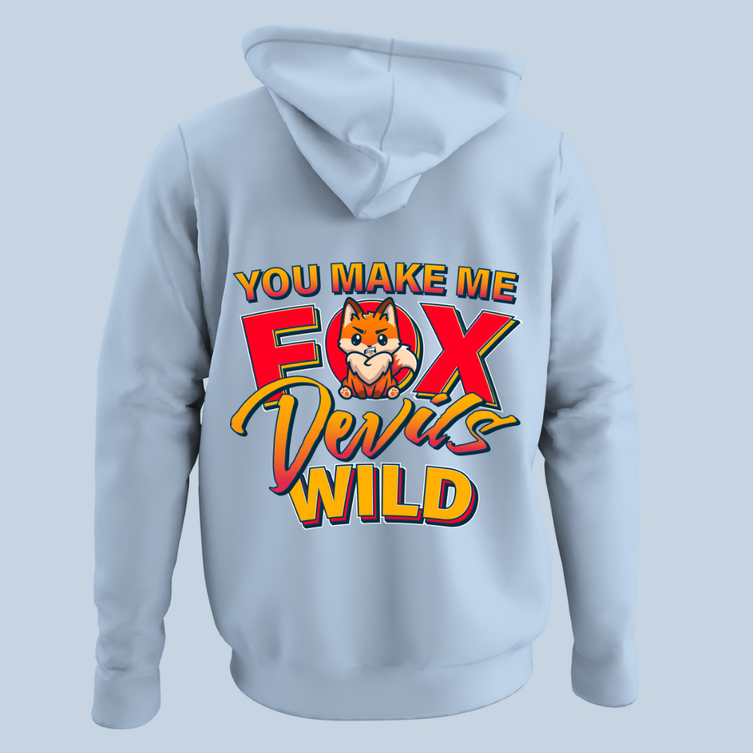 Fox Devils Wild - Hoodie Unisex Rückendruck