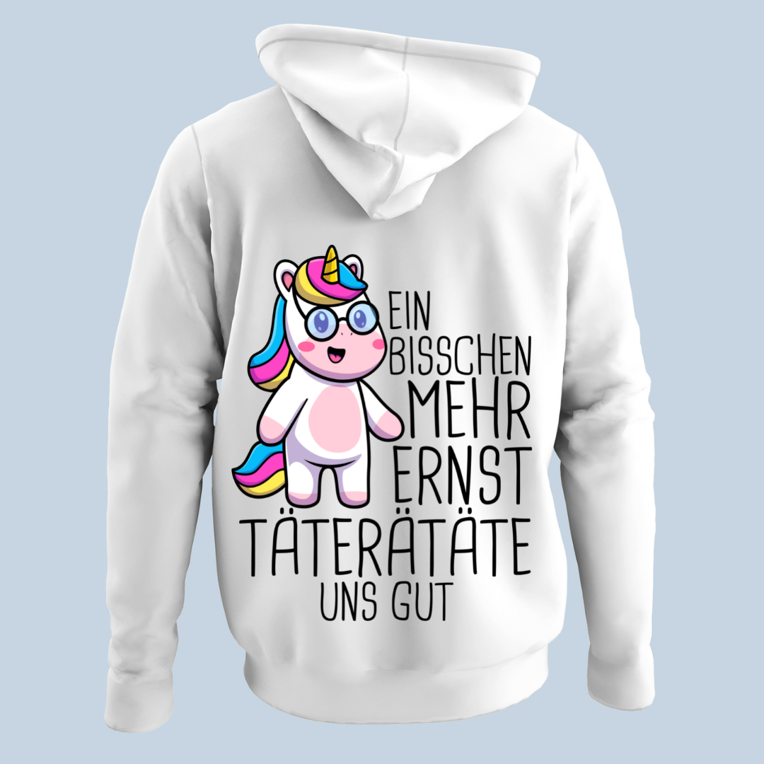 Ernst Einhorn - Hoodie Unisex Rückendruck