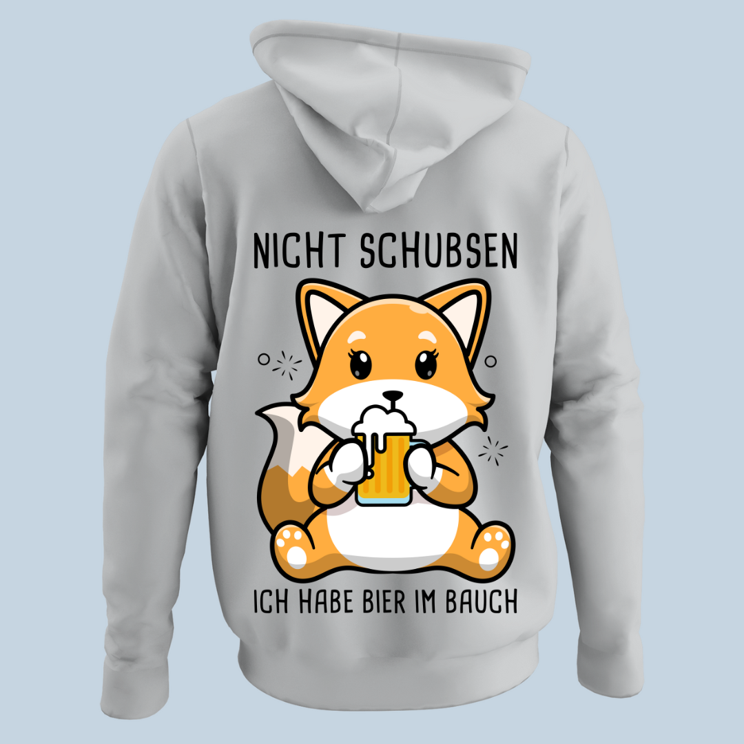Bierbauch Fuchs - Hoodie Unisex Rückendruck