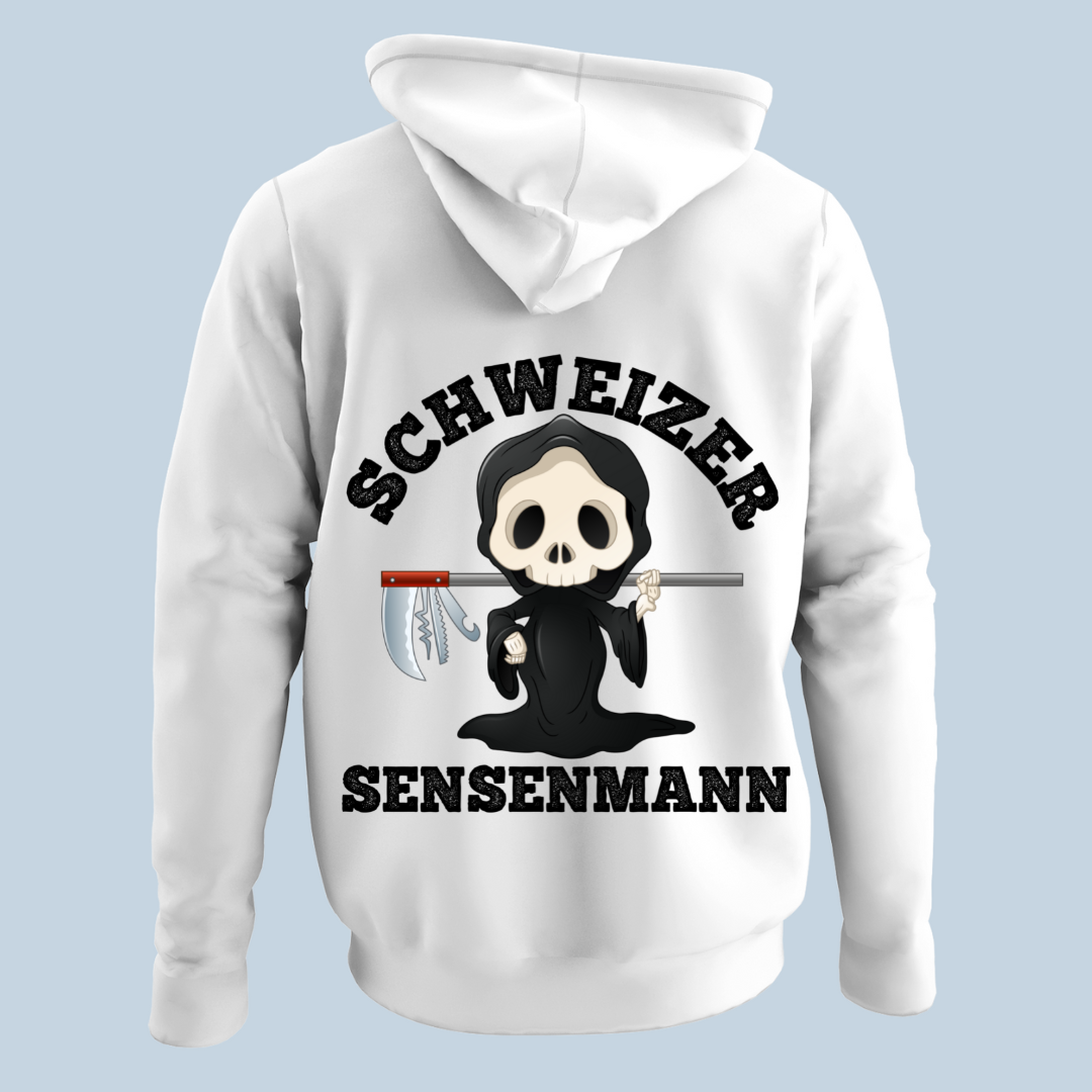 Schweizer Sensenmann - Hoodie Unisex Rückendruck