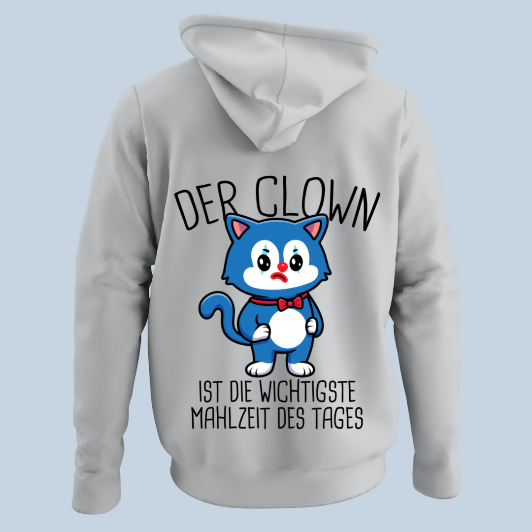 Clown Katze - Hoodie Unisex Rückendruck