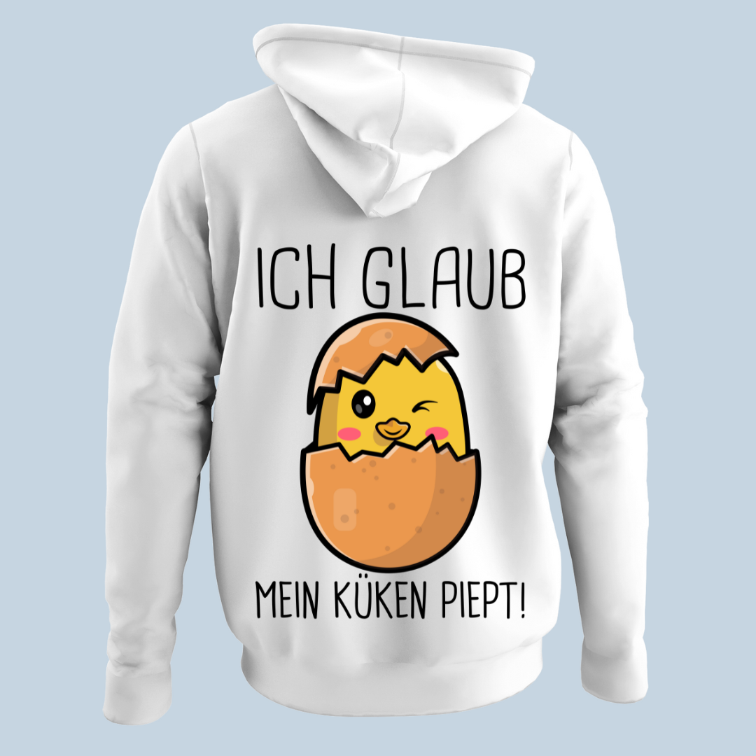 Küken Piept - Hoodie Unisex Rückendruck