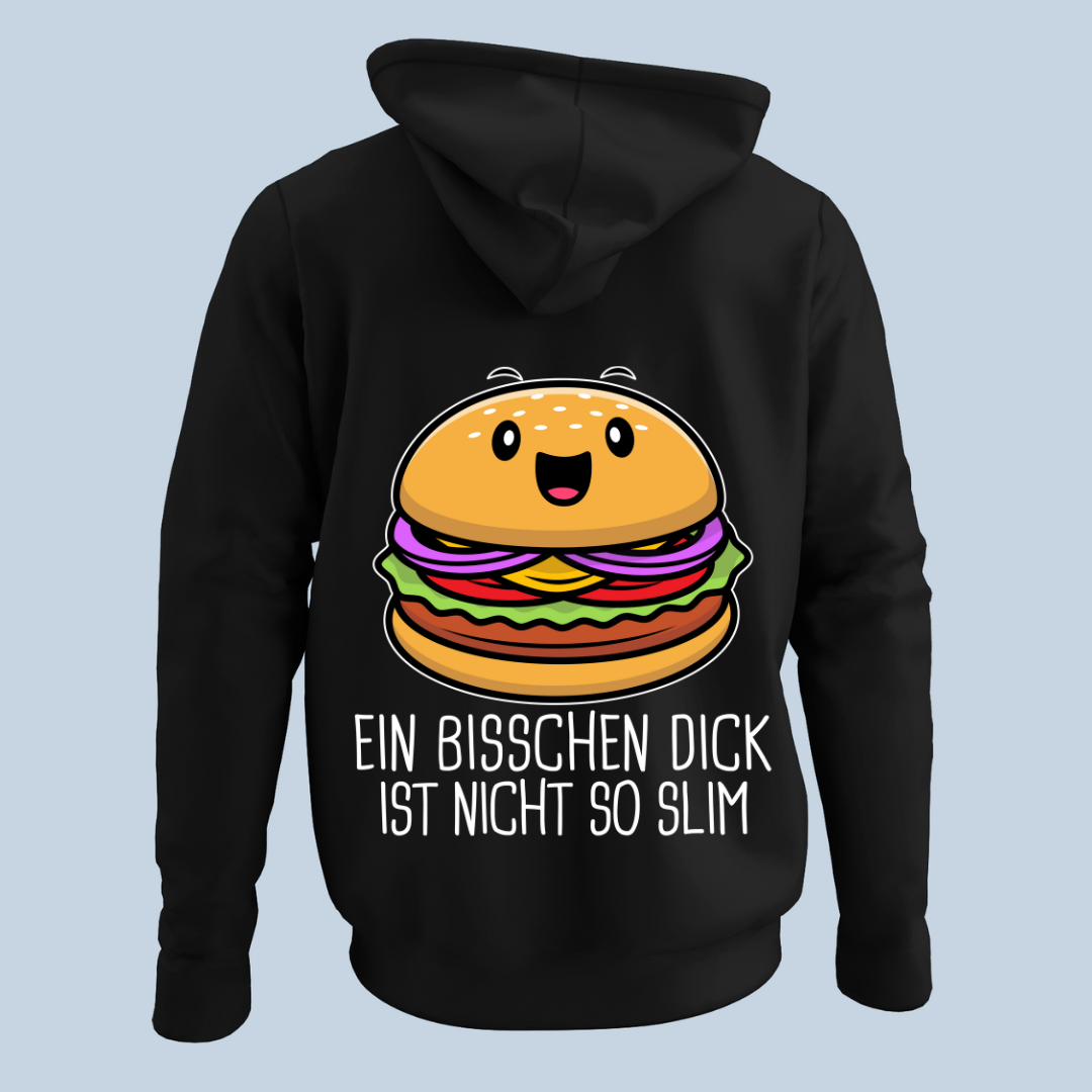 Slim Burger - Hoodie Unisex Rückendruck