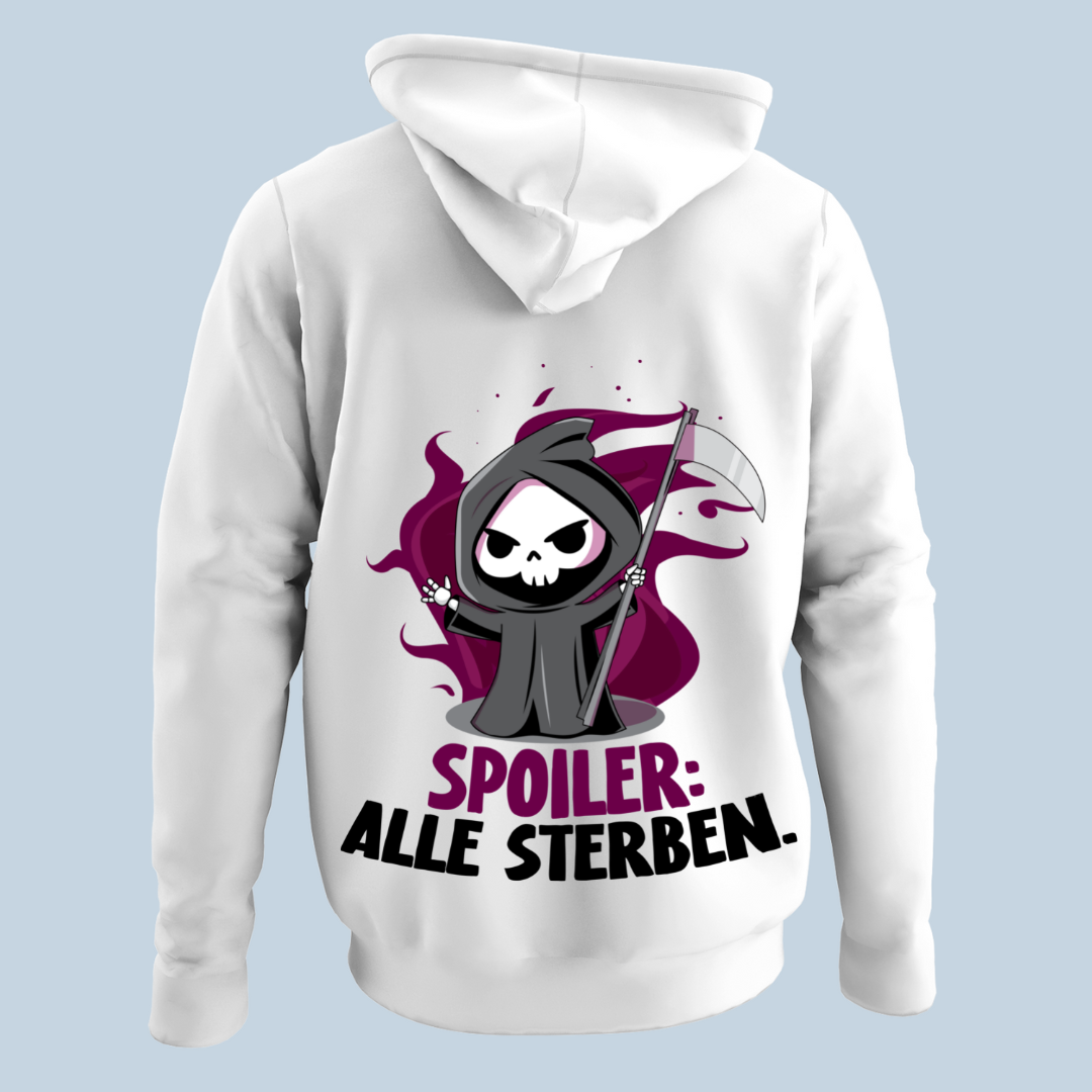 Spoiler Sensenmann - Hoodie Unisex Rückendruck