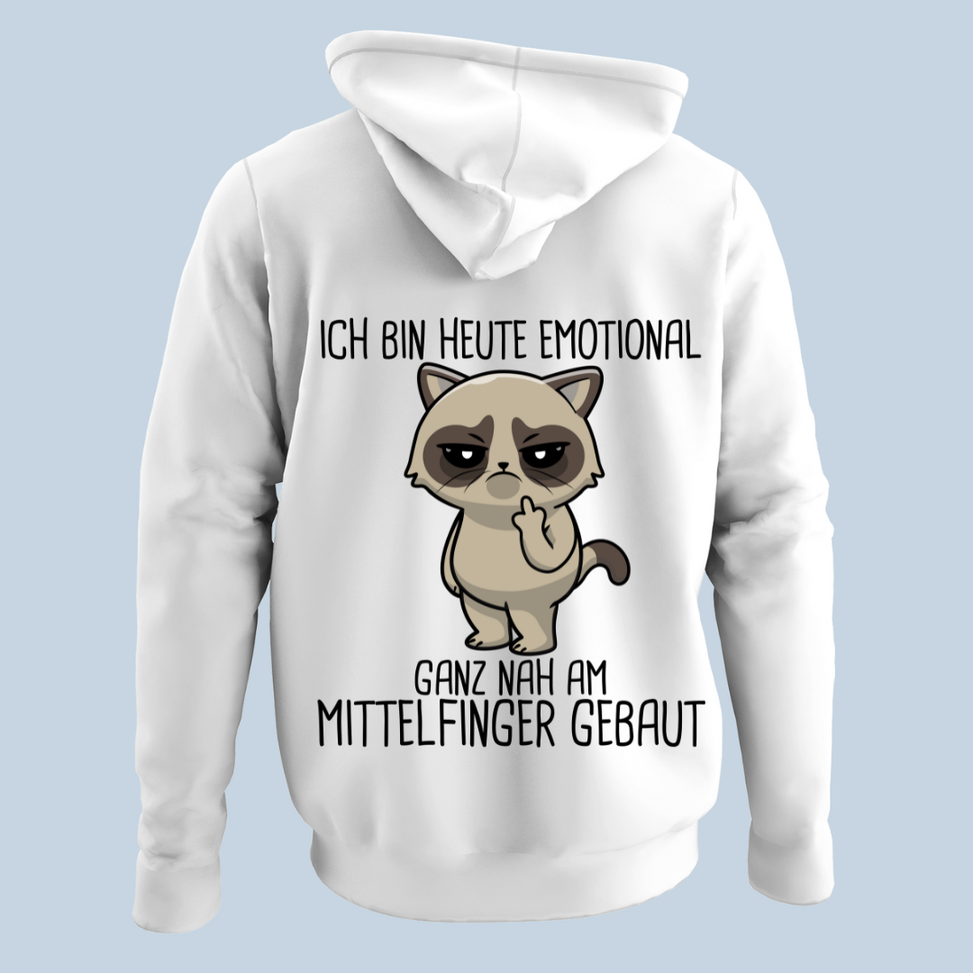 Emotional Katze - Hoodie Unisex Rückendruck
