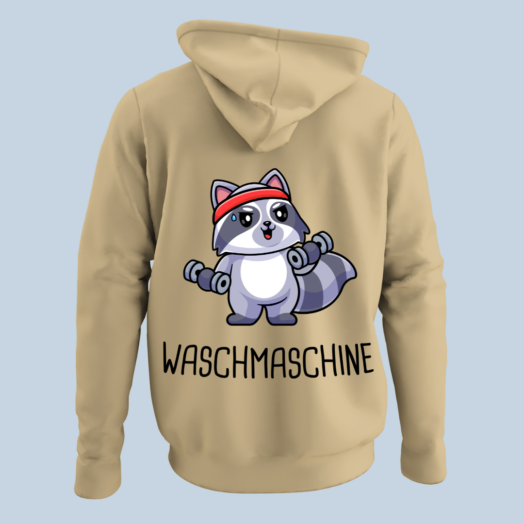 Waschmaschine - Hoodie Unisex Rückendruck