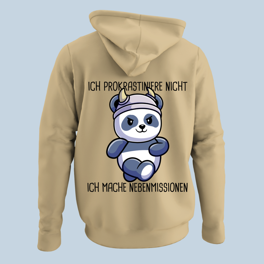 Nebenmissionen Panda - Hoodie Unisex Rückendruck