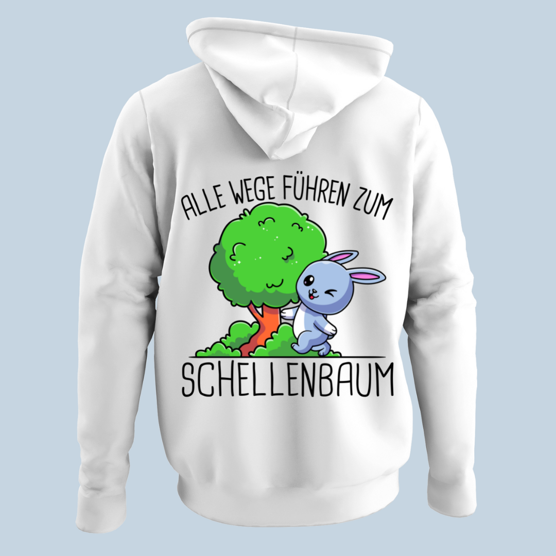 Schellenbaum Hase - Hoodie Unisex Rückendruck