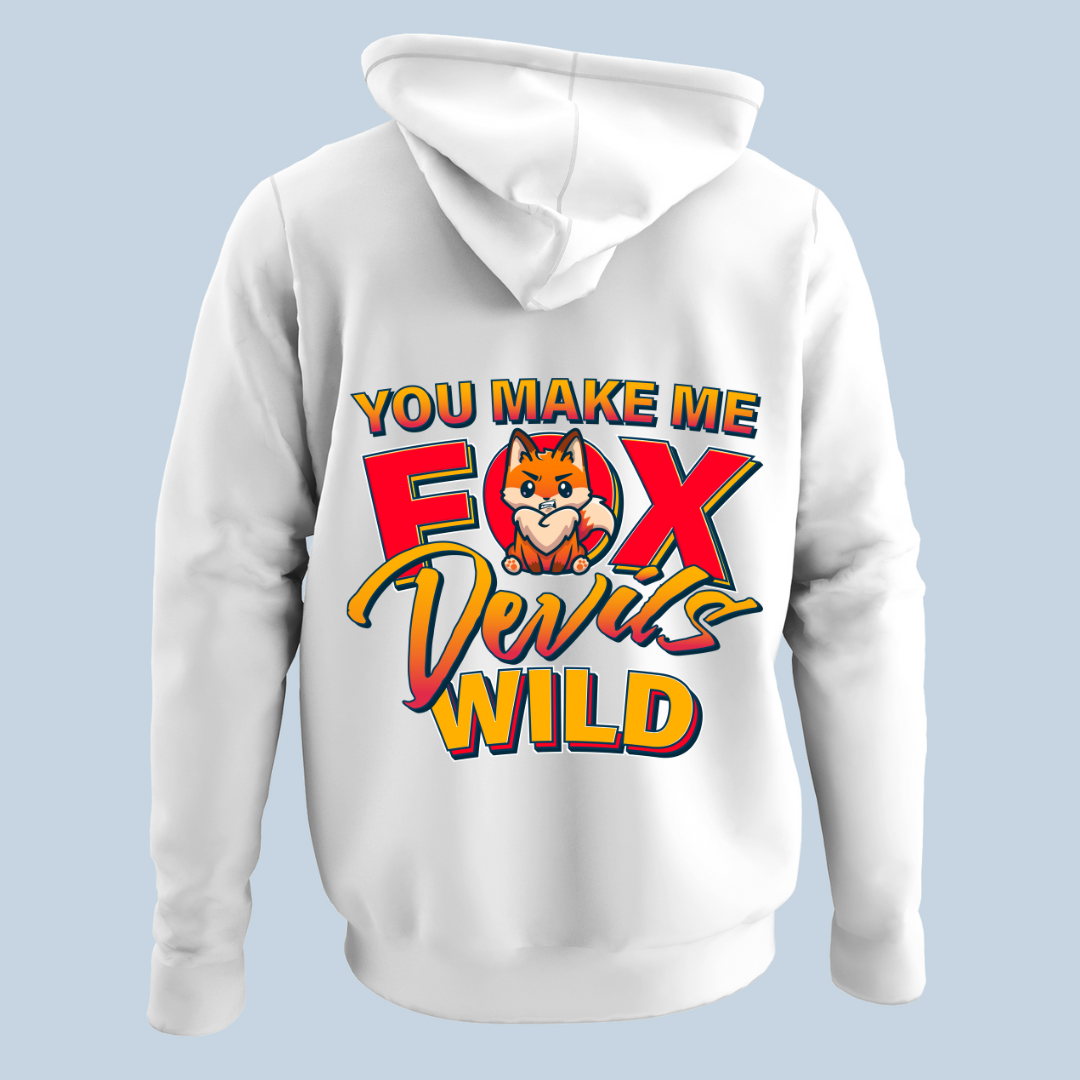Fox Devils Wild - Hoodie Unisex Rückendruck
