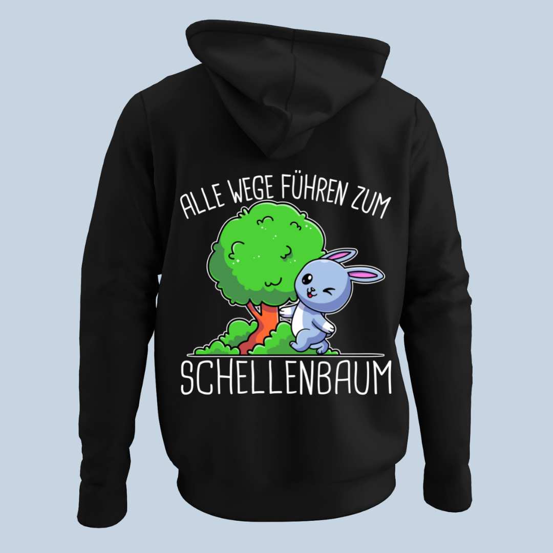 Schellenbaum Hase - Hoodie Unisex Rückendruck