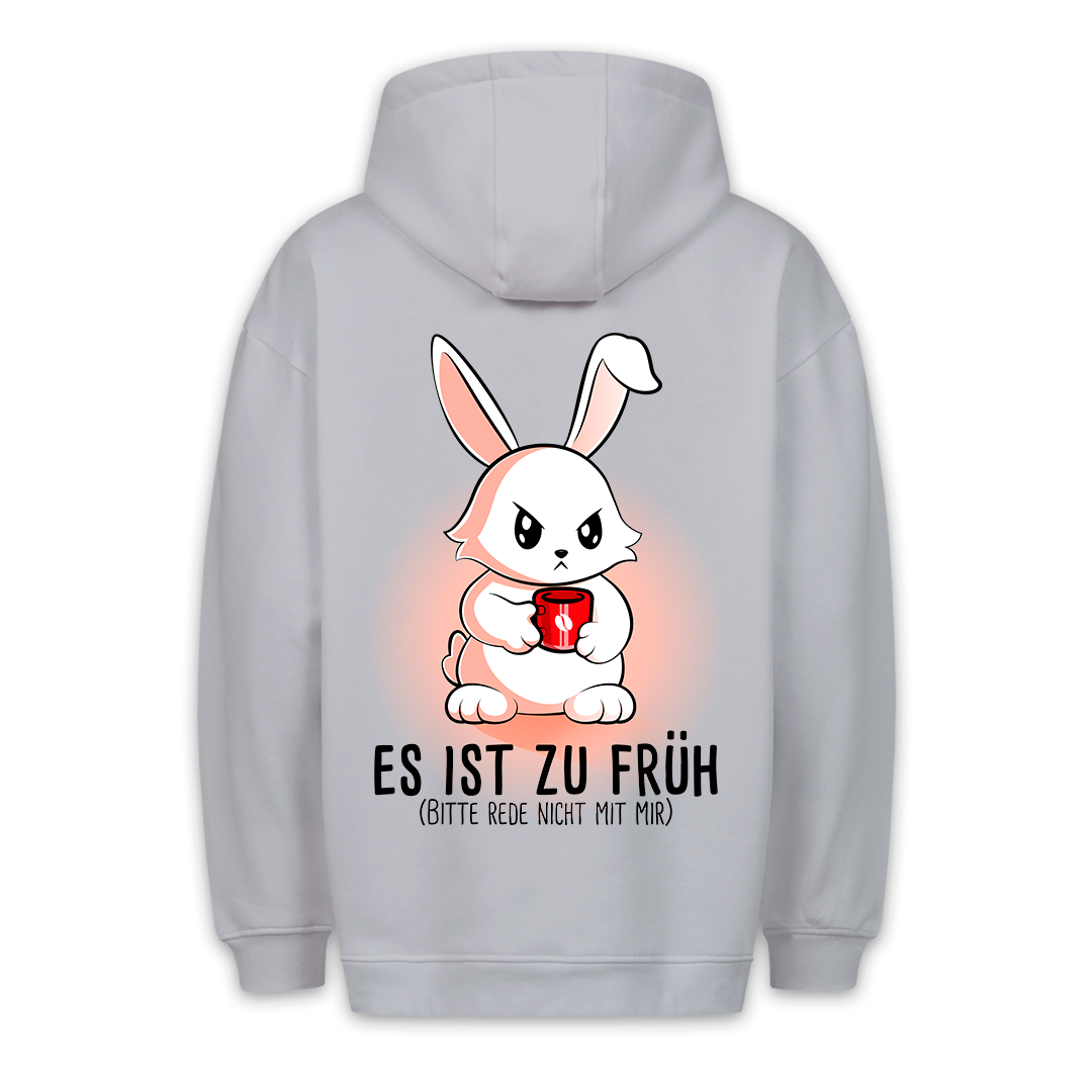 Zu Früh Hase - Hoodie Unisex Rückendruck
