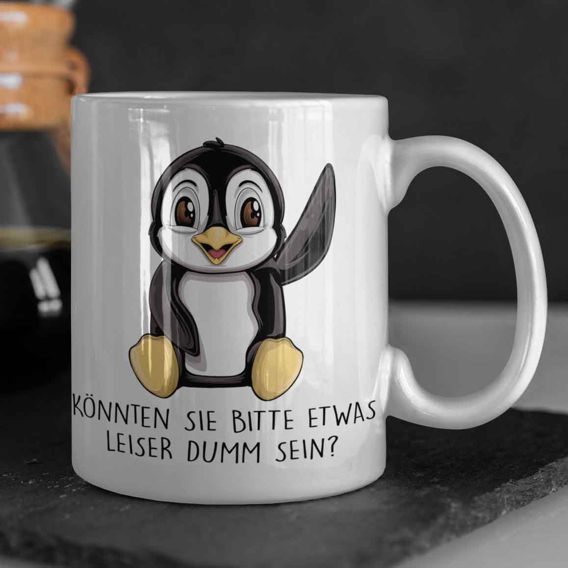 Leise Pinguin - Tasse