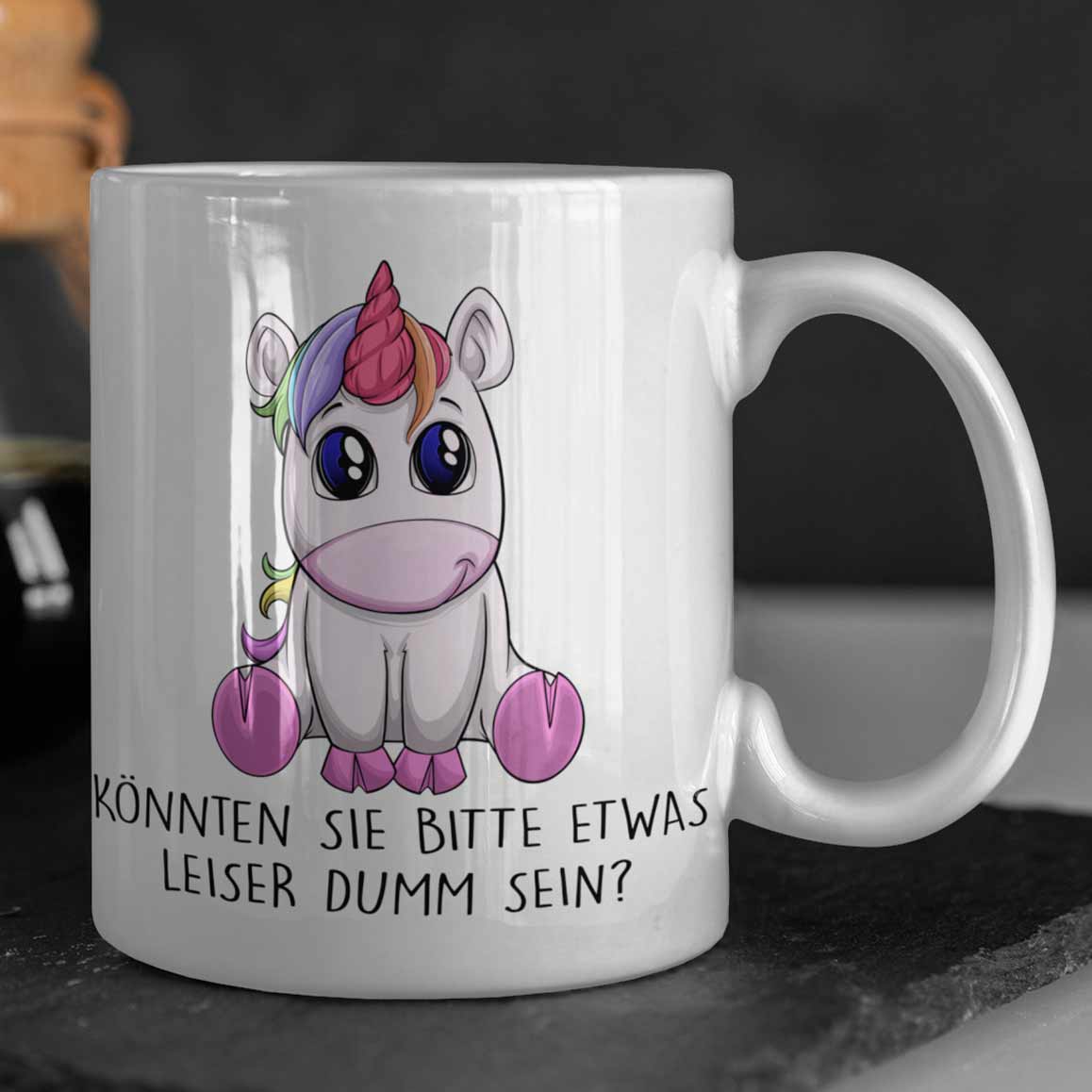 Leise Einhorn - Tasse