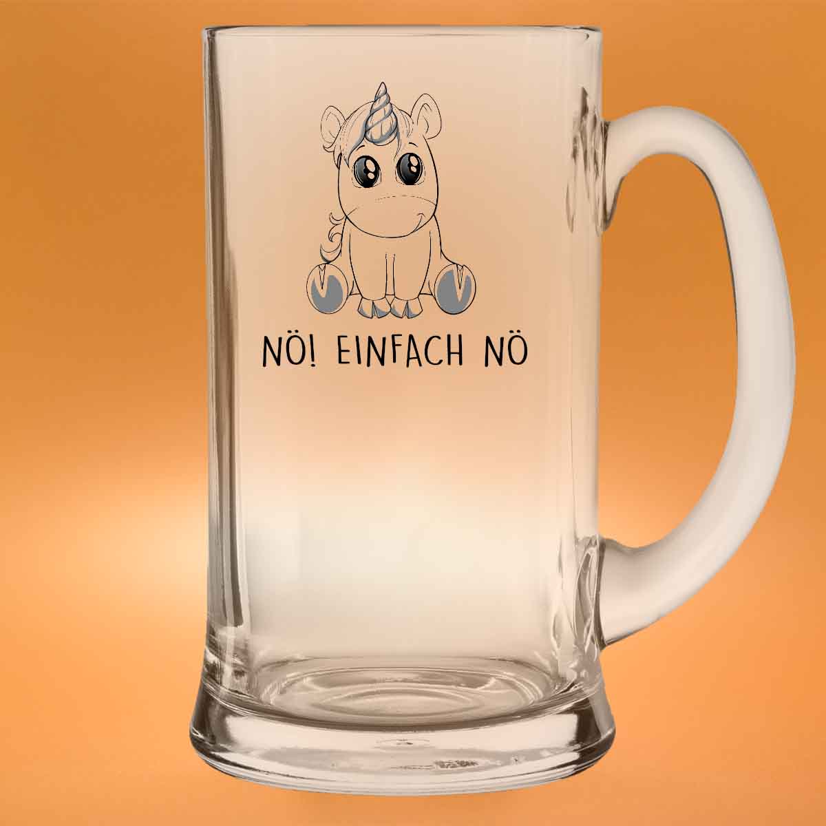 Nö! Einhorn - Bierglas