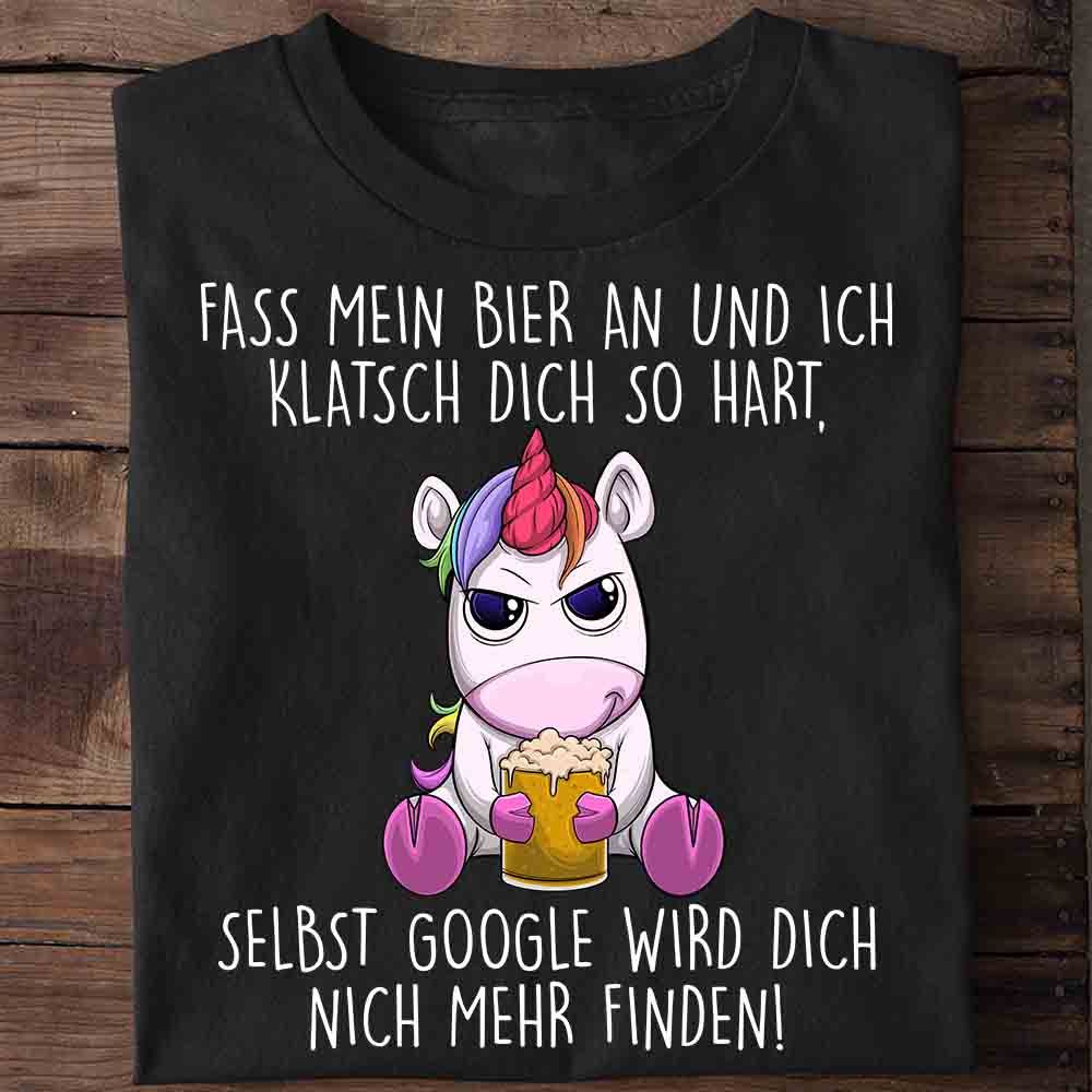 Biergoogle Einhorn - Shirt Unisex