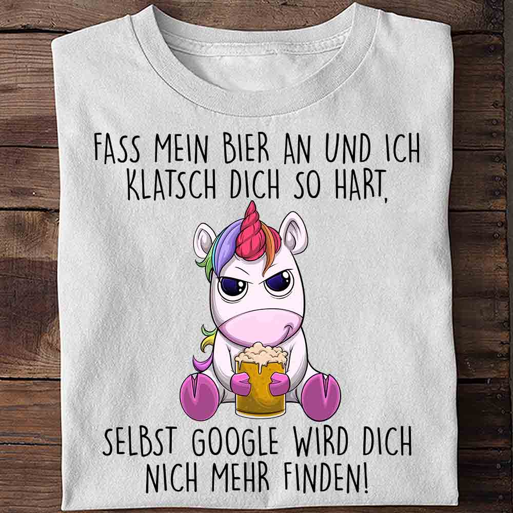 Biergoogle Einhorn - Shirt Unisex