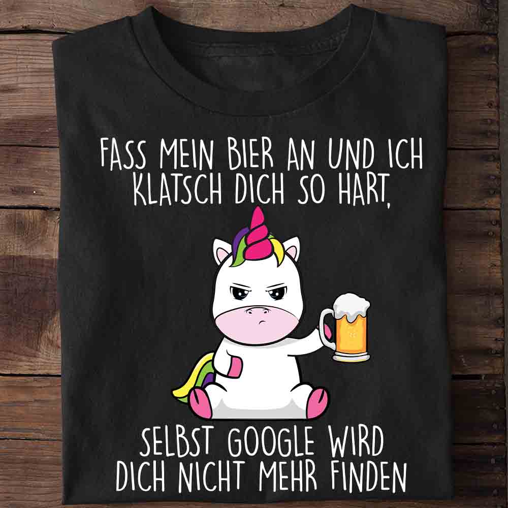 Biergoogle Cute Einhorn - Shirt Unisex