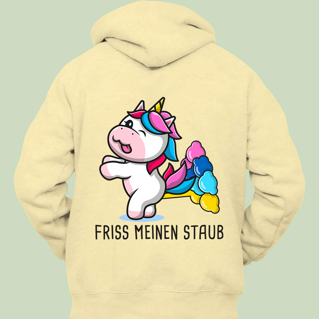 Staub Einhorn - Hoodie Unisex Rückendruck