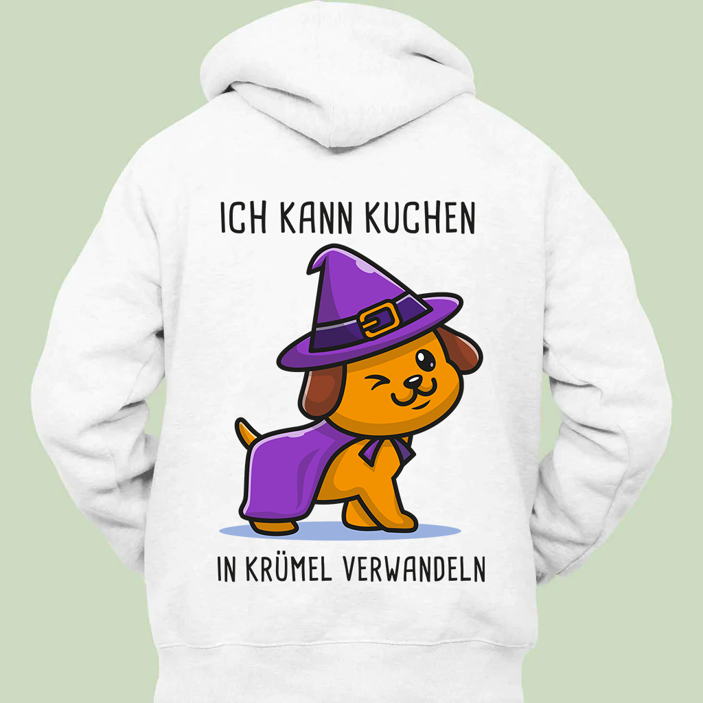 Krümel Hund - Hoodie Unisex Rückendruck