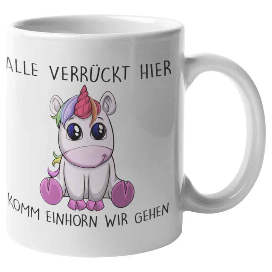 Komm Einhorn - Tasse