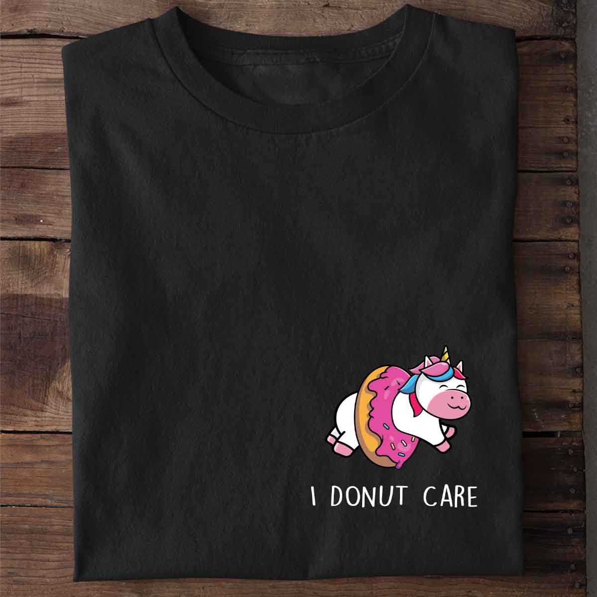 Donut Care Einhorn Brust - Shirt Unisex