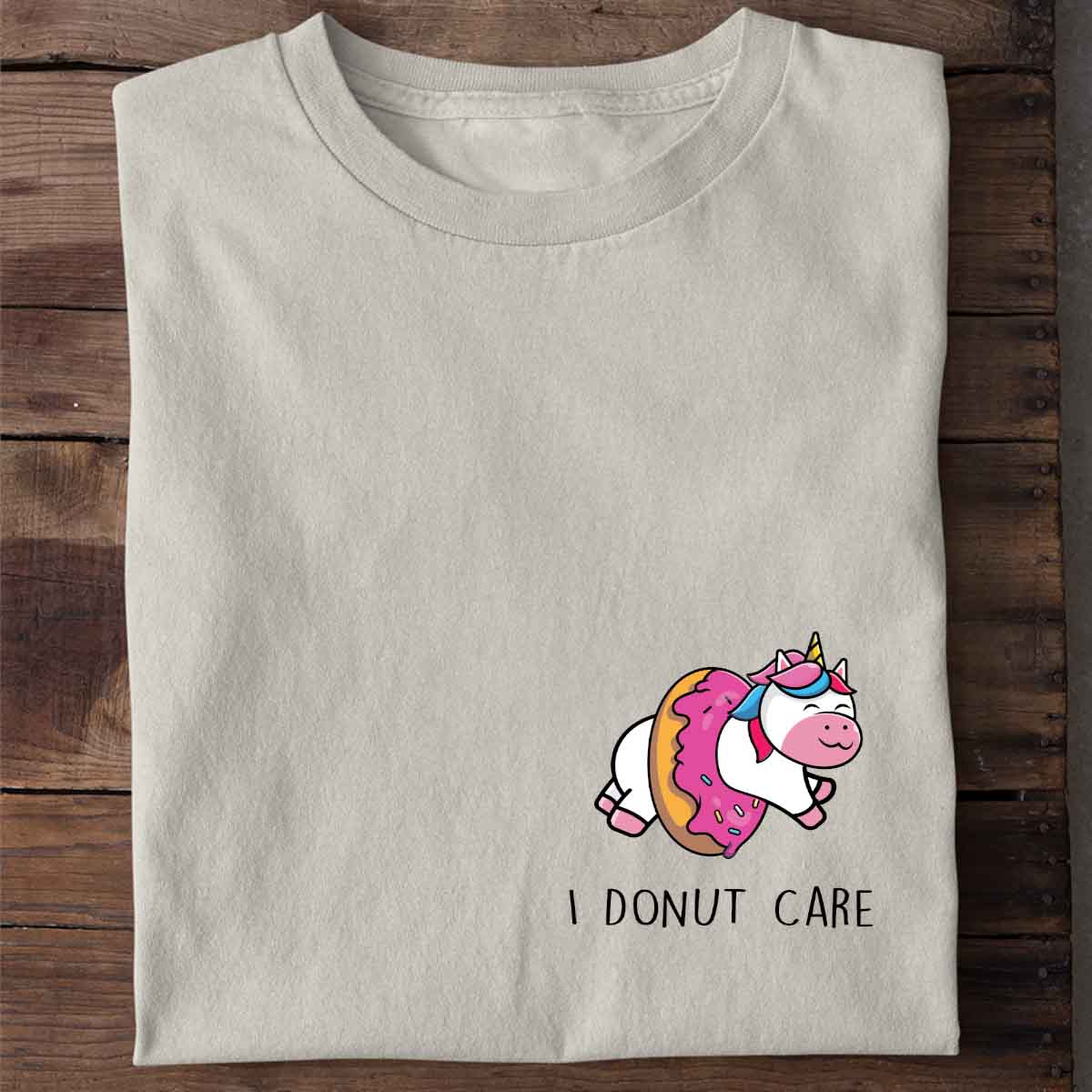 Donut Care Einhorn Brust - Shirt Unisex
