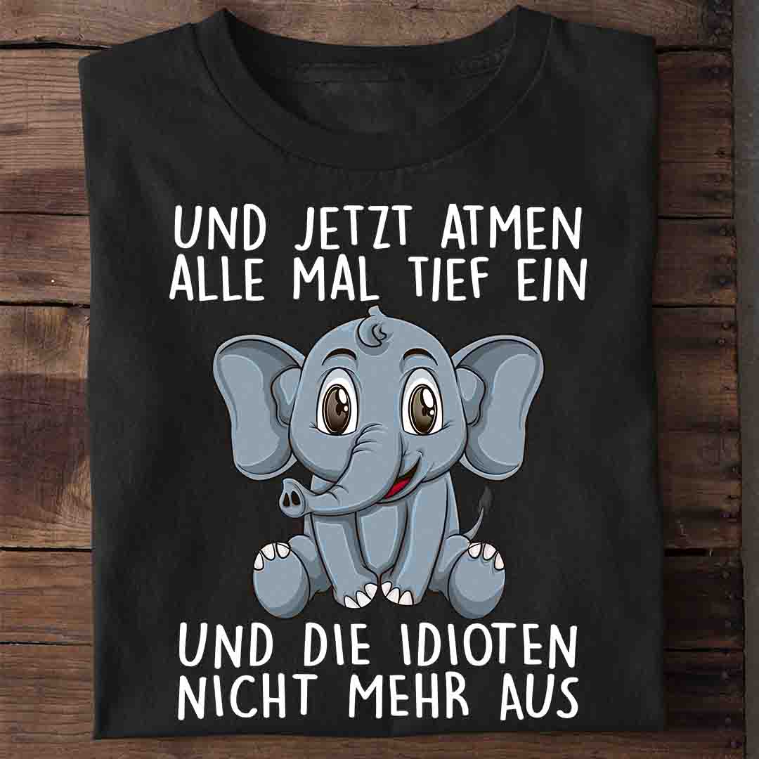 Einatmen Elefant - Shirt Unisex