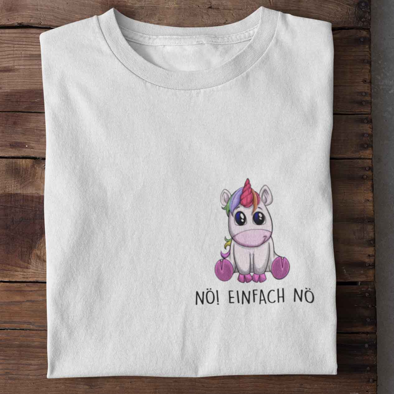 Nö! Einhorn Brust - Shirt