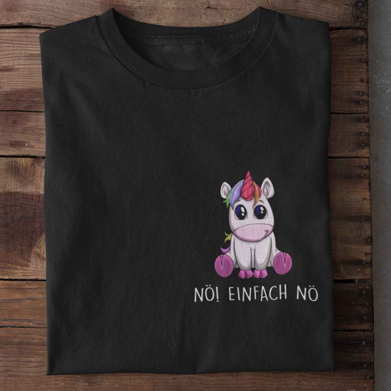 Nö! Einhorn Brust - Shirt
