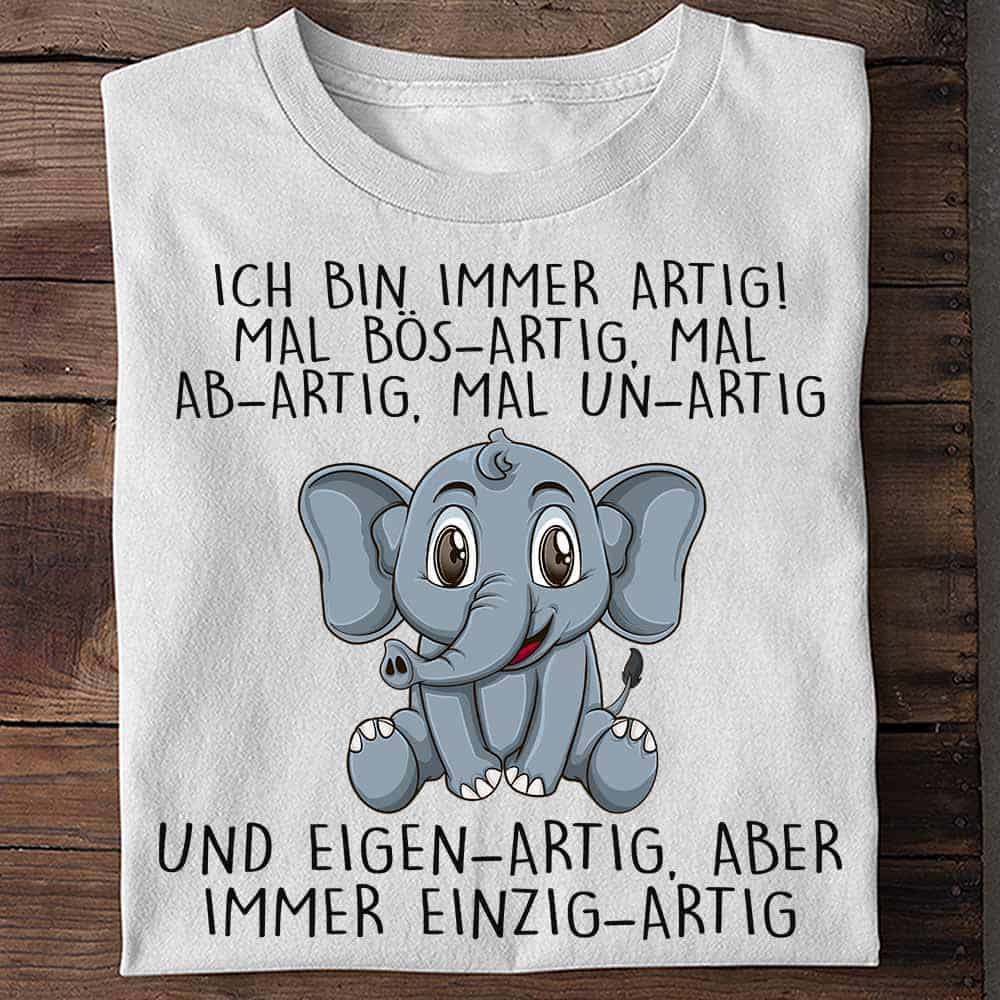 Einzigartig Elefant - Shirt Unisex