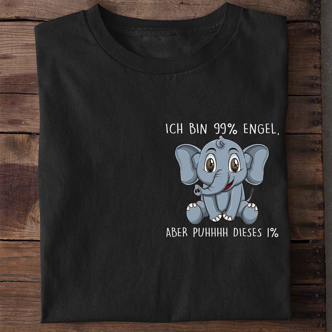 Engel Elefant Brust - Shirt Unisex