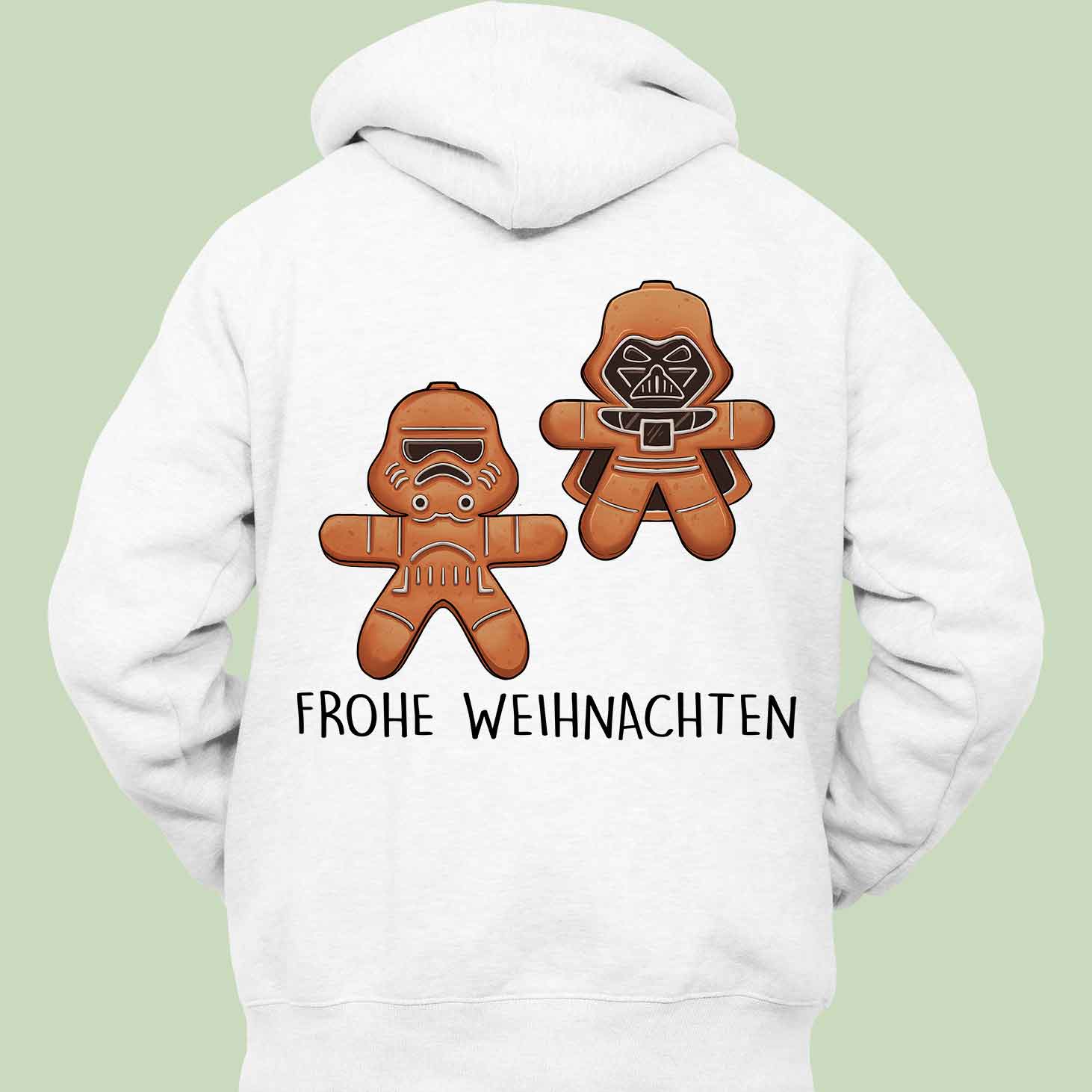 Frohe Kekse - Hoodie Unisex Rückendruck