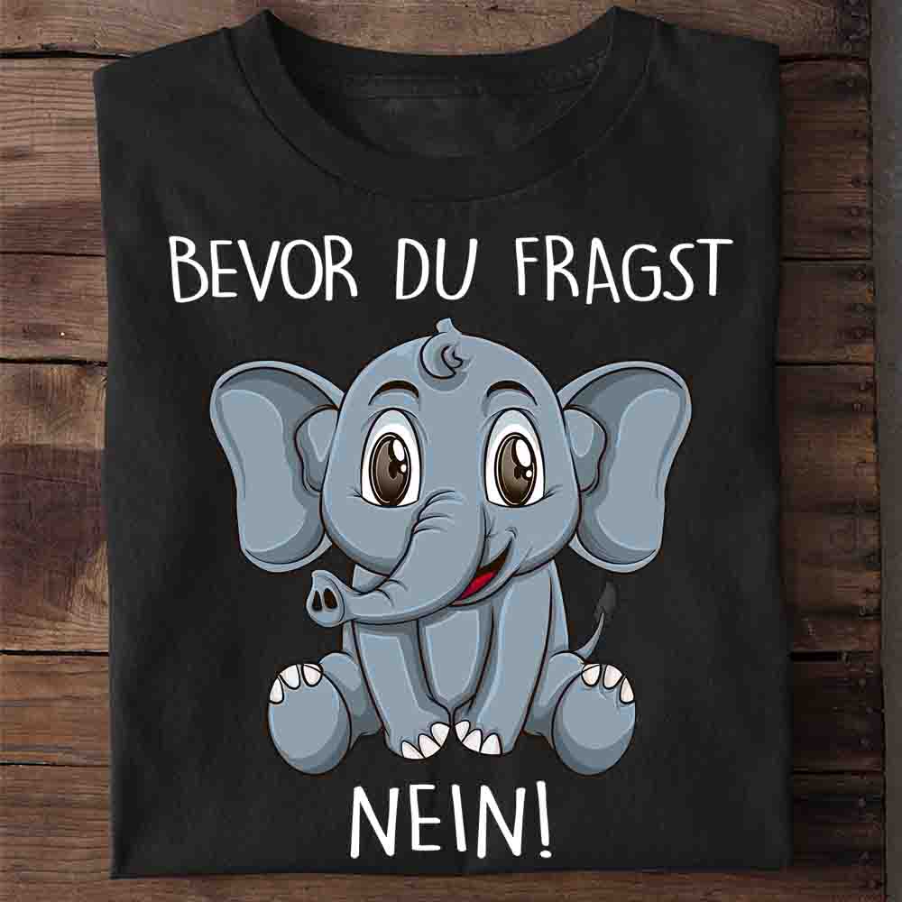 Fragen Elefant - Shirt Unisex