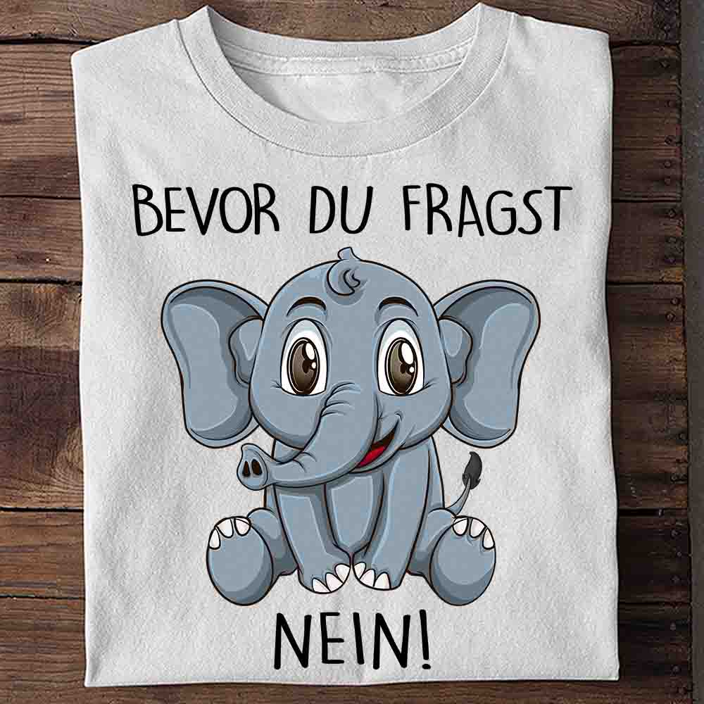 Fragen Elefant - Shirt Unisex