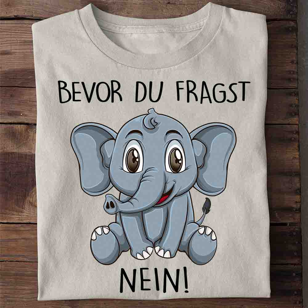 Fragen Elefant - Shirt Unisex