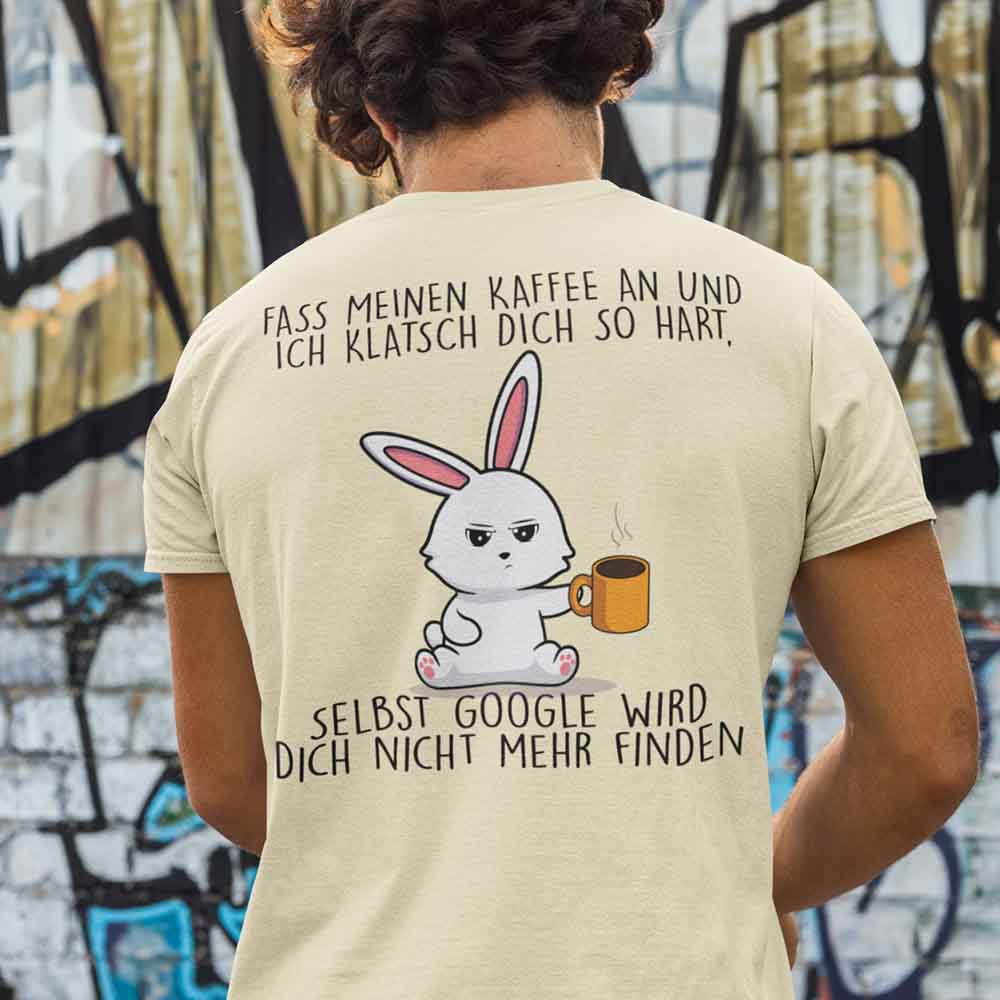 Google Hase - Shirt Unisex Rückseite