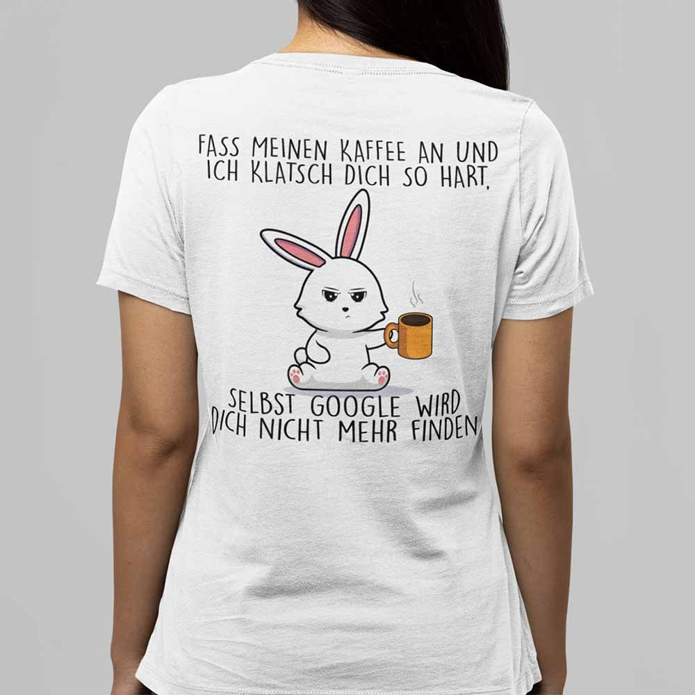 Google Hase - Shirt Unisex Rückseite