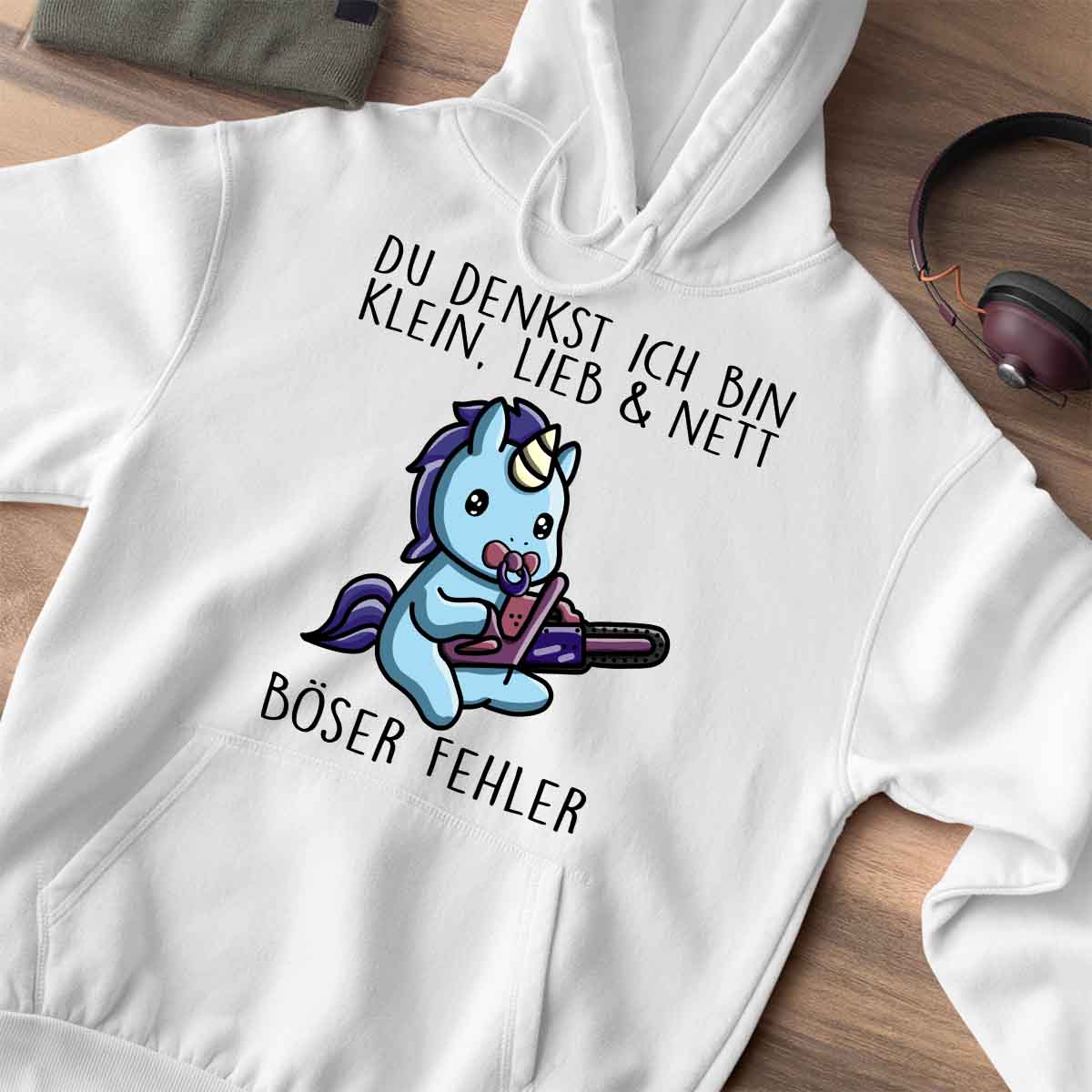 Böser Fehler Cute Einhorn - Premium Hoodie Unisex