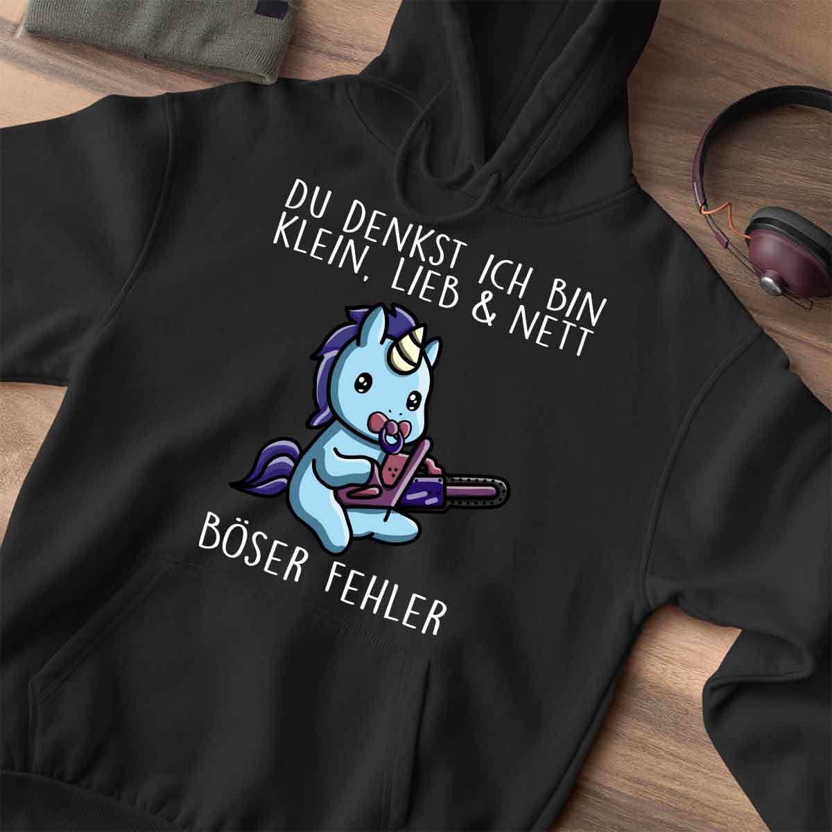 Böser Fehler Cute Einhorn - Premium Hoodie Unisex