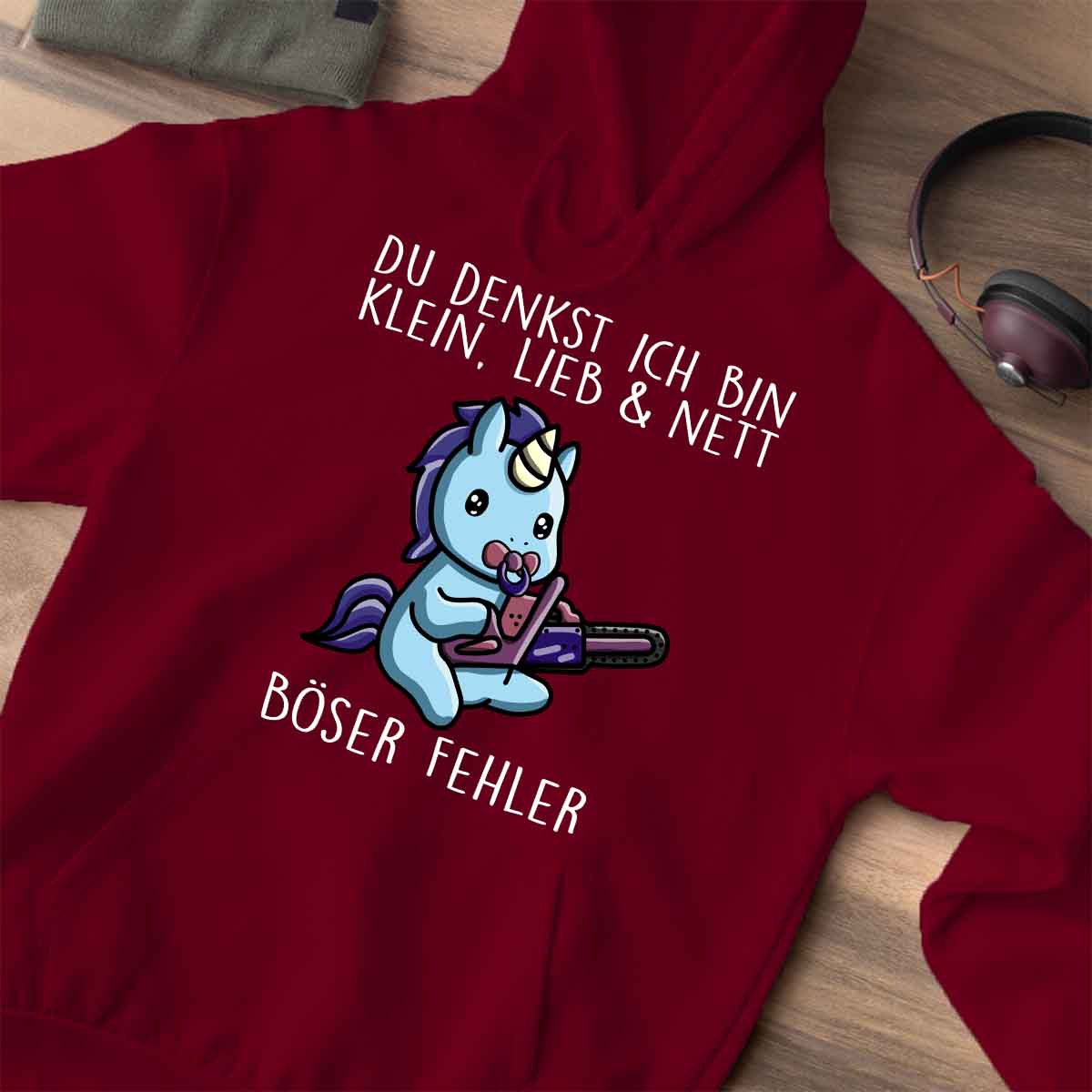 Böser Fehler Cute Einhorn - Premium Hoodie Unisex