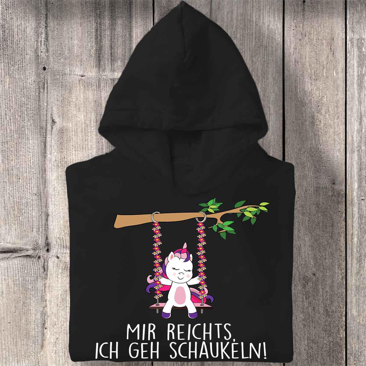 Schaukeln Einhorn - Hoodie Unisex