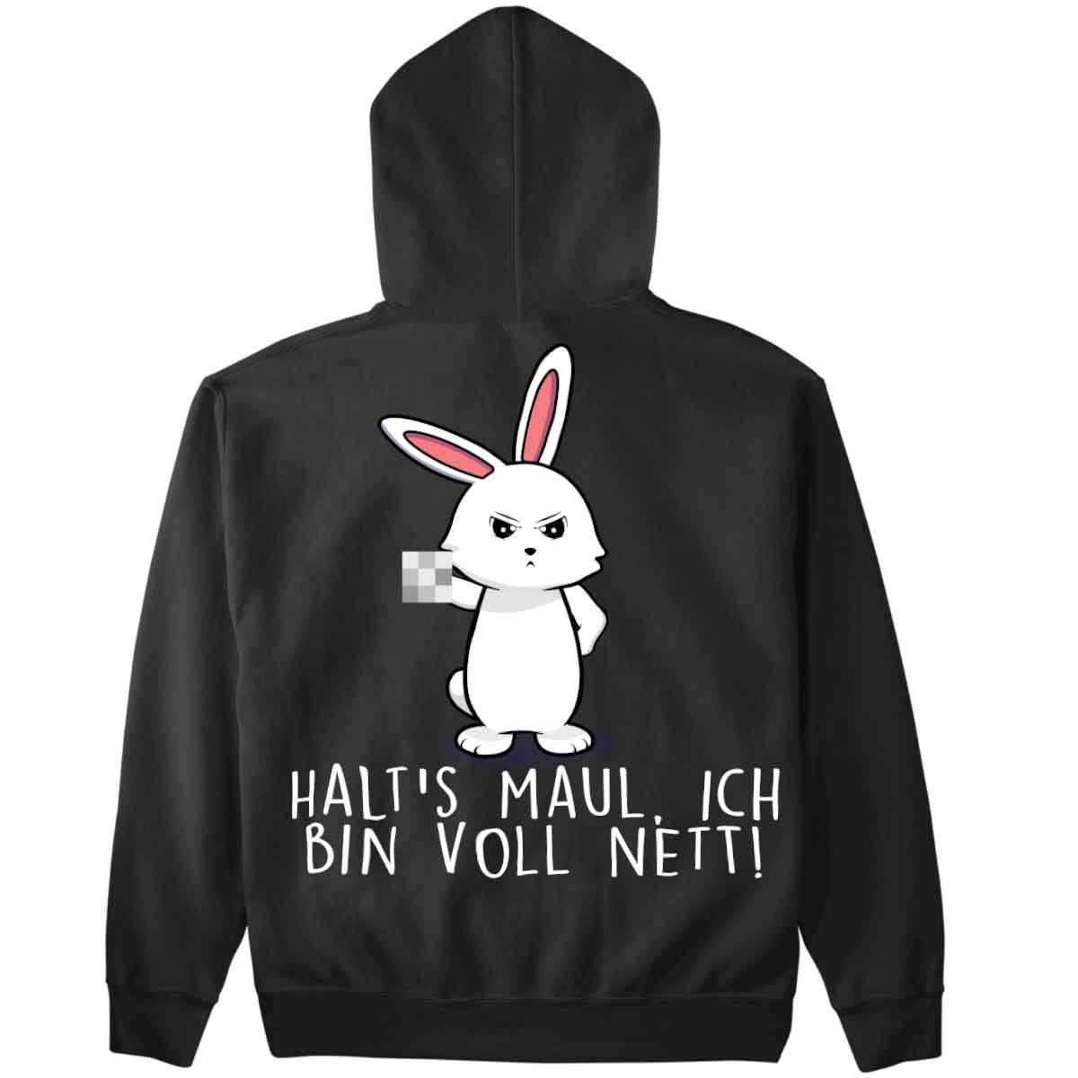 Voll Nett Bunny - Premium Hoodie Unisex Rückendruck