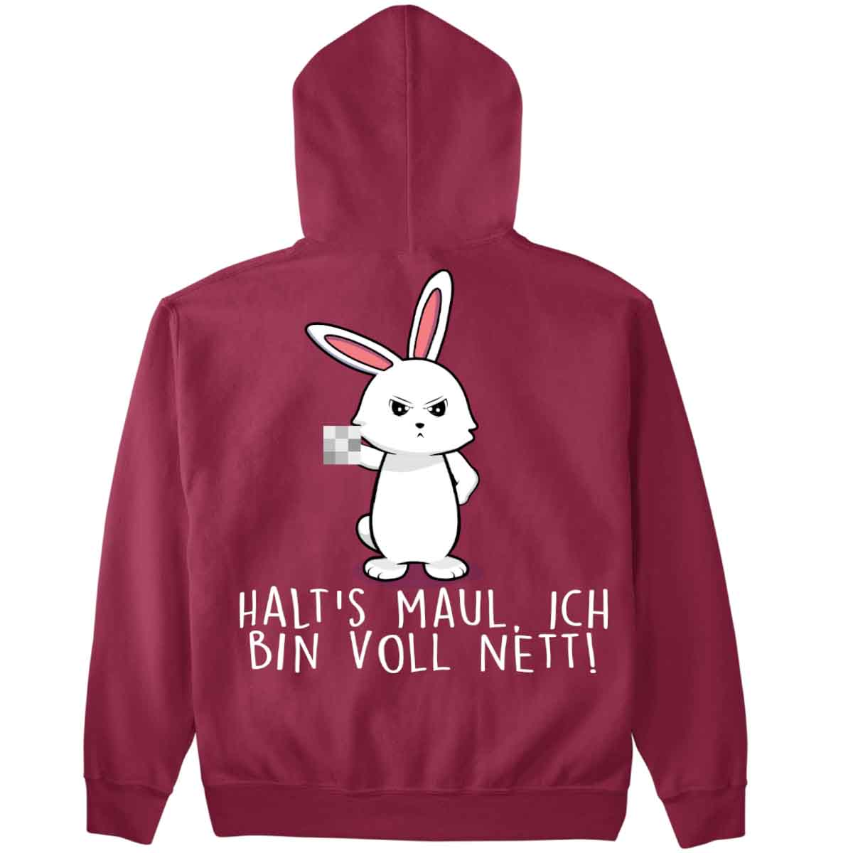 Voll Nett Bunny - Premium Hoodie Unisex Rückendruck