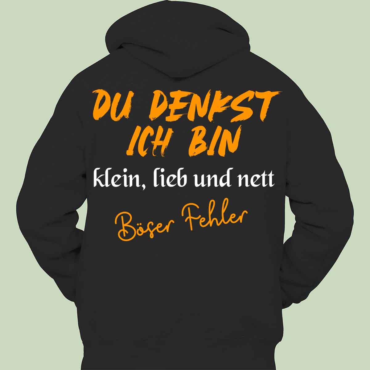 Böser Fehler - Hoodie Unisex Rückendruck