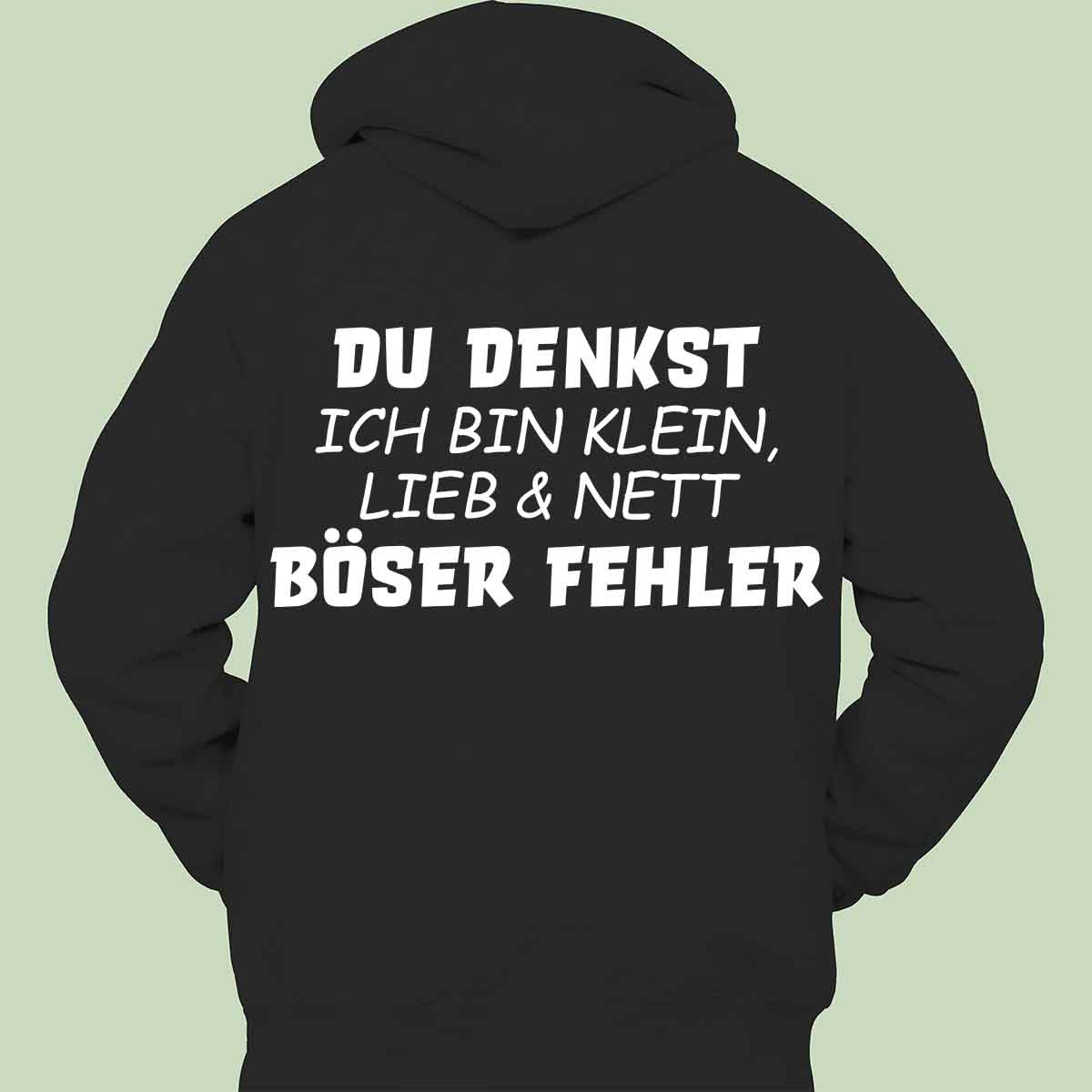 Böser Fehler 2 - Hoodie Unisex Rückendruck