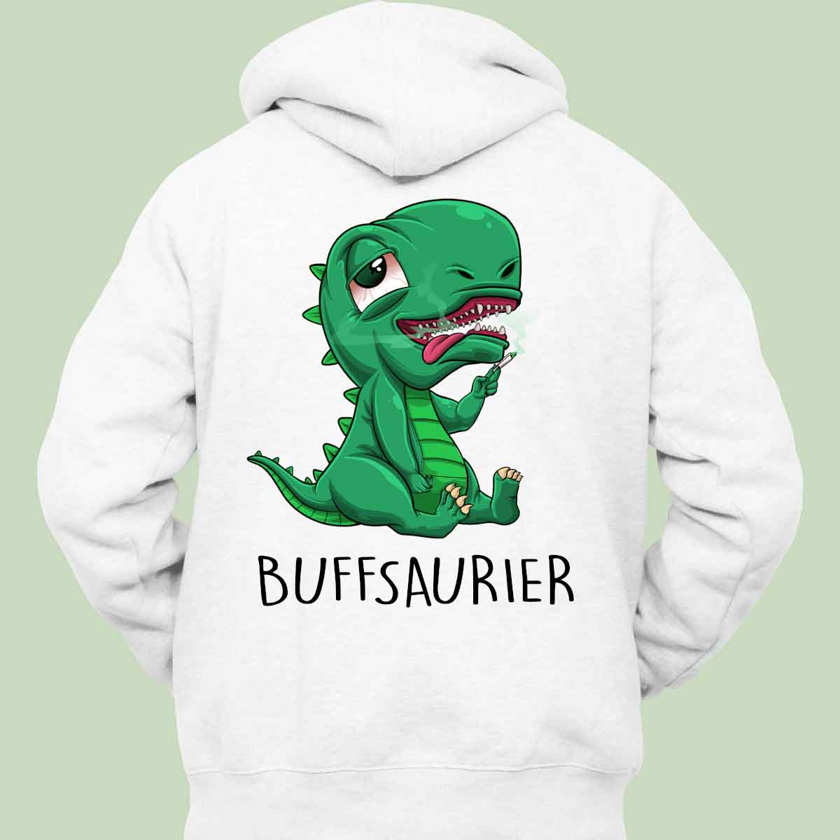 Buffsaurier - Hoodie Unisex Rückendruck