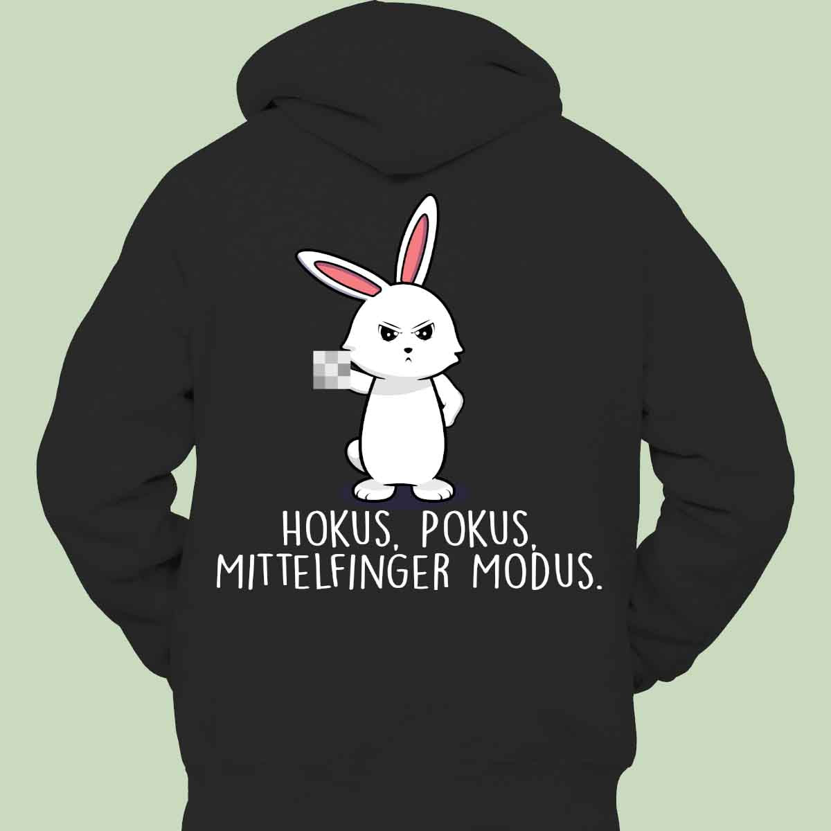 Hokus Pokus Bunny - Hoodie Unisex Rückendruck
