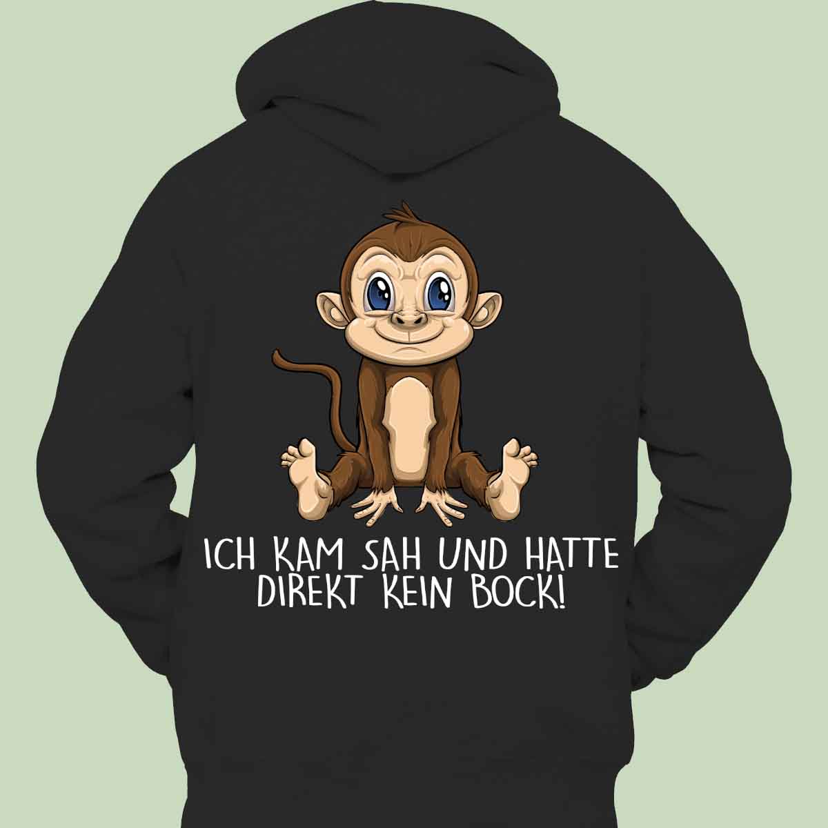 Kein Bock Affe - Hoodie Unisex Rückendruck